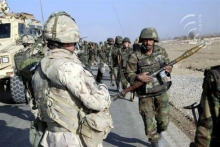 US soldiers An Afghan National Army